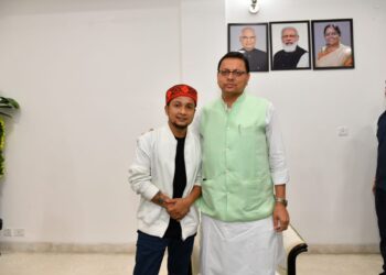 मुख्यमंत्री श्री पुष्कर सिंह धामी ने श्री पवनदीप राजन को कला, पर्यटन और संस्कृति में उत्तराखण्ड का ब्राण्ड एम्बेसेडर बनाये जाने की घोषणा की।