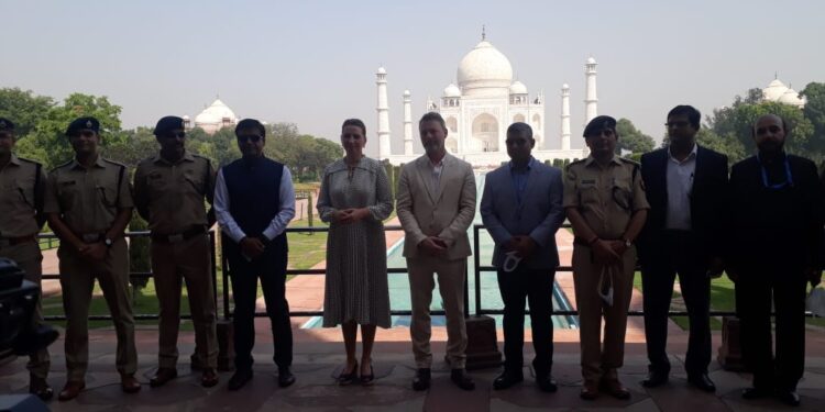 डेनमार्क की प्रधान मंत्री ताज की सुंदरता देख मंत्र मुग्ध