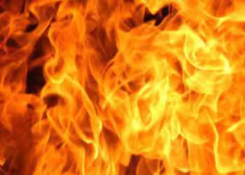 आगरा में पांच मंजिला प्लाजा के बेसमेंट में फर्नीचर गोदाम में लगी आग