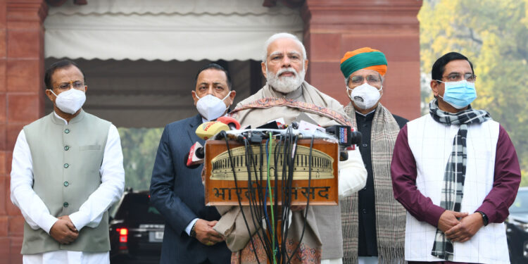 संसद के बजट सत्र से पूर्व प्रधानमंत्री द्वारा मीडिया को दिए गये वक्तव्य का मूल पाठ