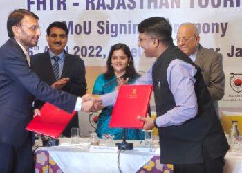 राजस्थान डोमेस्टिक ट्रेवल मार्ट 2022 के लिए पर्यटन विभाग और एफएचटीआर के मध्य हुआ एमओयू