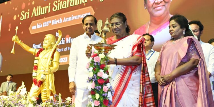 अल्लूरी सीताराम राजू का संघर्ष आने वाली पीढी को प्रेरणा देगा: केसीआर